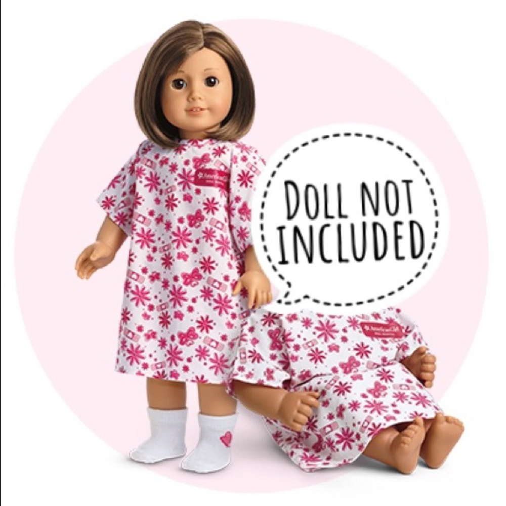 American Girl Doll Hospital Gown and Socks